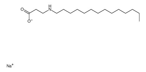 sodium N-tetradecyl-beta-alaninate Structure