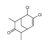 6,7-dichloro-2,4-dimethylbicyclo[3.3.1]non-7-en-3-one结构式