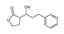 3-(1-hydroxy-3-phenylpropyl)oxolan-2-one结构式