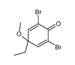 2,6-dibromo-4-ethyl-4-methoxycyclohexa-2,5-dien-1-one Structure