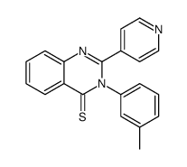 3-(3-methylphenyl)-2-pyridin-4-ylquinazoline-4-thione结构式