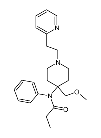1-<2-(2-Pyridyl)-ethyl>-4-(methoxymethyl)-4-(N-propionylanilino)-piperidin结构式