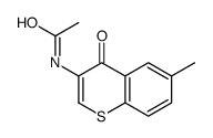 N-(6-methyl-4-oxothiochromen-3-yl)acetamide结构式