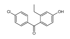(4-chlorophenyl)-(2-ethyl-4-hydroxyphenyl)methanone Structure