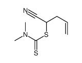 1-cyanobut-3-enyl N,N-dimethylcarbamodithioate结构式