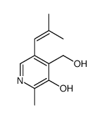 4-(hydroxymethyl)-2-methyl-5-(2-methylprop-1-enyl)pyridin-3-ol Structure