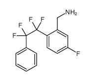 [5-fluoro-2-(1,1,2,2-tetrafluoro-2-phenylethyl)phenyl]methanamine Structure