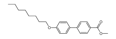 4'-octyloxy-biphenyl-4-carboxylic acid methyl ester Structure