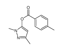 (2,5-dimethylpyrazol-3-yl) 4-methylbenzoate Structure