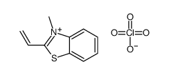 2-ethenyl-3-methyl-1,3-benzothiazol-3-ium,perchlorate Structure