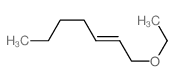 (E)-1-ethoxyhept-2-ene structure