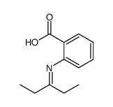 Benzoic acid, 2-[(1-ethylpropylidene)amino]- (9CI) Structure