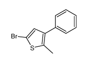 5-bromo-2-methyl-3-phenylthiophene Structure
