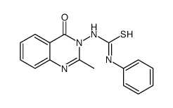 1-(2-methyl-4-oxoquinazolin-3-yl)-3-phenylthiourea Structure