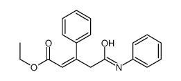 ethyl 5-anilino-5-oxo-3-phenylpent-2-enoate结构式