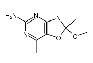 2-methoxy-2,7-dimethyl-2,3-dihydro-oxazolo[4,5-d]pyrimidin-5-ylamine结构式