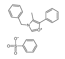 benzenesulfonate,3-benzyl-4-methyl-5-phenyl-1,3-oxazol-3-ium Structure