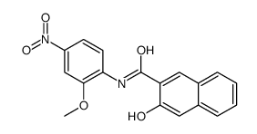 3-hydroxy-N-(2-methoxy-4-nitrophenyl)naphthalene-2-carboxamide结构式