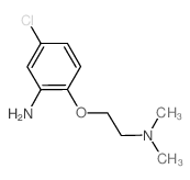 N-〔2-(2-氨基-4-氯苯氧基)乙基] -N,N-二甲基胺结构式