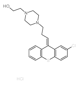 1-Piperazineethanol,4-[3-(2-chloro-9H-thioxanthen-9-ylidene)propyl]-, hydrochloride (1:2)图片