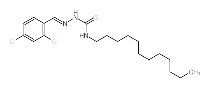 Hydrazinecarbothioamide,2-[(2,4-dichlorophenyl)methylene]-N-dodecyl-结构式