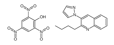 2-butyl-3-pyrazol-1-ylquinoline,2,4,6-trinitrophenol结构式