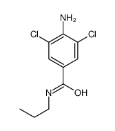 4-Amino-3,5-dichloro-N-propylbenzamide结构式
