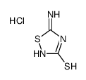 5-amino-1,2,4-thiadiazole-3-thione,hydrochloride Structure