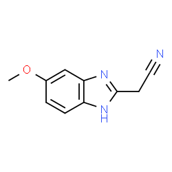 1H-Benzimidazole-2-acetonitrile,5-methoxy-(9CI) structure