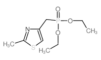 Diethyl 2-methylthiazole-4-methylphosphonate structure