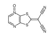 2-(4-oxido-[1,3]dithiolo[4,5-b]pyrazin-4-ium-2-ylidene)propanedinitrile结构式