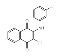 1,4-Naphthalenedione,2-chloro-3-[(3-chlorophenyl)amino]-结构式