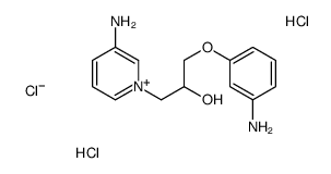 1-(3-aminophenoxy)-3-(3-aminopyridin-1-ium-1-yl)propan-2-ol,chloride,dihydrochloride Structure