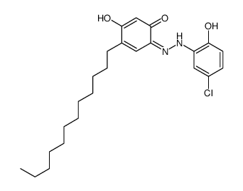 6-[(5-chloro-2-hydroxyphenyl)hydrazinylidene]-4-dodecyl-3-hydroxycyclohexa-2,4-dien-1-one Structure
