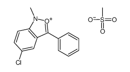 5-chloro-1-methyl-3-phenyl-2,1-benzoxazol-1-ium,methanesulfonate结构式