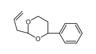 (2R,4R)-4-phenyl-2-prop-2-enyl-1,3-dioxane结构式