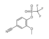 (4-cyano-2-methoxyphenyl) trifluoromethanesulfonate结构式