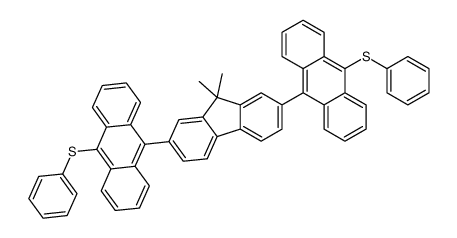 9-[9,9-dimethyl-7-(10-phenylsulfanylanthracen-9-yl)fluoren-2-yl]-10-phenylsulfanylanthracene结构式