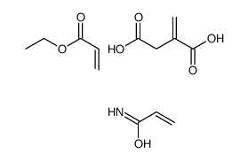 ethyl prop-2-enoate,2-methylidenebutanedioic acid,prop-2-enamide Structure