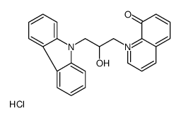 1-(3-carbazol-9-yl-2-hydroxypropyl)quinolin-1-ium-8-ol,chloride结构式