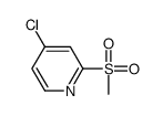 4-Chloro-2-(methylsulfonyl)pyridine structure