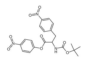 2-tert-Butoxycarbonylamino-3-(4-nitro-phenyl)-propionic acid 4-nitro-phenyl ester Structure