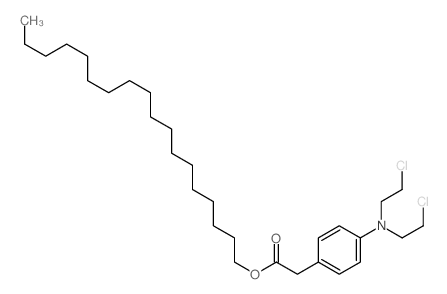 2-(N,N-BIS(2-CHLOROETHYL)AMINOPHENYL) ACETIC ACID OCTADECYL ESTER structure