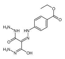 ethyl 4-[2-(1,3-dihydrazinyl-1,3-dioxopropan-2-ylidene)hydrazinyl]benzoate Structure