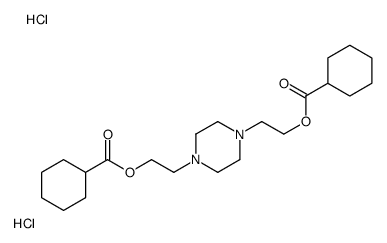 2-[4-[2-(cyclohexanecarbonyloxy)ethyl]piperazin-1-yl]ethyl cyclohexanecarboxylate,dihydrochloride结构式