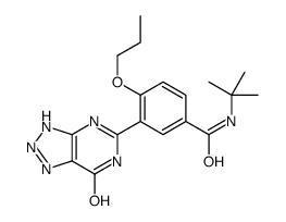 N-tert-butyl-3-(7-oxo-2,3-dihydrotriazolo[4,5-d]pyrimidin-5-yl)-4-propoxybenzamide结构式