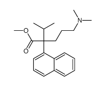 methyl 5-(dimethylamino)-2-naphthalen-1-yl-2-propan-2-ylpentanoate结构式