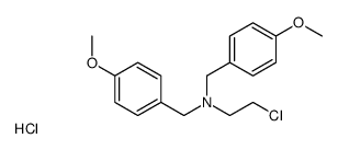 2-chloroethyl-bis[(4-methoxyphenyl)methyl]azanium,chloride Structure