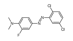 trans-2',5'-Dichlor-3-fluor-4-dimethylamino-azobenzol Structure