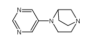 1,4-Diazabicyclo[3.2.1]octane,4-(5-pyrimidinyl)-,(+)-(9CI) Structure